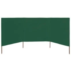 Paravent 3 Panneaux Tissu 400 X 160 Cm Vert -Mobilier De Jardin paravent 3 panneaux tissu 400 x 160 cm vert 3666722883283 585064