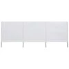 Paravent 3 Panneaux Tissu 400 X 80 Cm Blanc Sable -Mobilier De Jardin paravent 3 panneaux tissu 400 x 80 cm blanc sable 3666722776356 585086