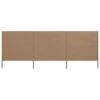 Paravent 3 Panneaux Tissu 400 X 80 Cm Taupe -Mobilier De Jardin paravent 3 panneaux tissu 400 x 80 cm taupe 3666722776936 585074