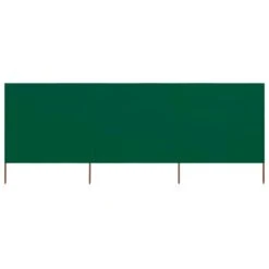 Paravent 3 Panneaux Tissu 400 X 80 Cm Vert