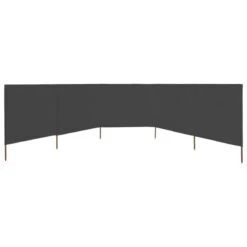 Paravent 5 Panneaux Tissu 600 X 160 Cm Anthracite -Mobilier De Jardin paravent 5 panneaux tissu 600 x 160 cm anthracite 3666722604666 585022
