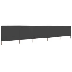 Paravent 5 Panneaux Tissu 600 X 80 Cm Anthracite -Mobilier De Jardin paravent 5 panneaux tissu 600 x 80 cm anthracite 3666722777612 848073
