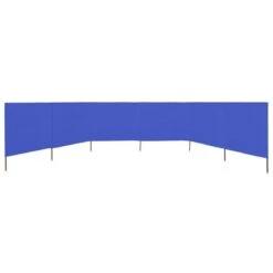 Paravent 6 Panneaux Tissu 800 X 120 Cm Bleu Azuré -Mobilier De Jardin paravent 6 panneaux tissu 800 x 120 cm bleu azure 3666722521222 584992