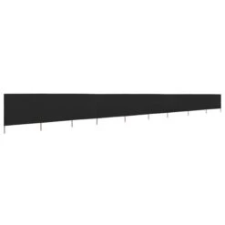 Paravent 9 Panneaux Tissu 1200 X 120 Cm Noir -Mobilier De Jardin paravent 9 panneaux tissu 1200 x 120 cm noir 3666722521338 584919