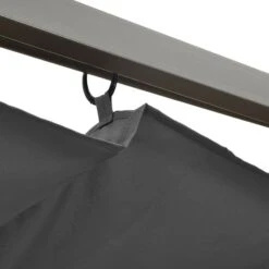 Pergola Avec Toit Rétractable Anthracite 3x3 M Acier 180 G/m² 12 Pergola Avec Toit Rétractable Anthracite 3x3 M Acier 180 G/m² -Mobilier De Jardin pergola avec toit retractable anthracite 3x3 m acier 180 g m 3666722189378 1195923