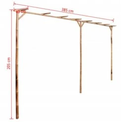 Pergola Bambou 385 X 40 X 205 Cm -Mobilier De Jardin pergola bambou 385 x 40 x 205 cm 3666722185400 1210558
