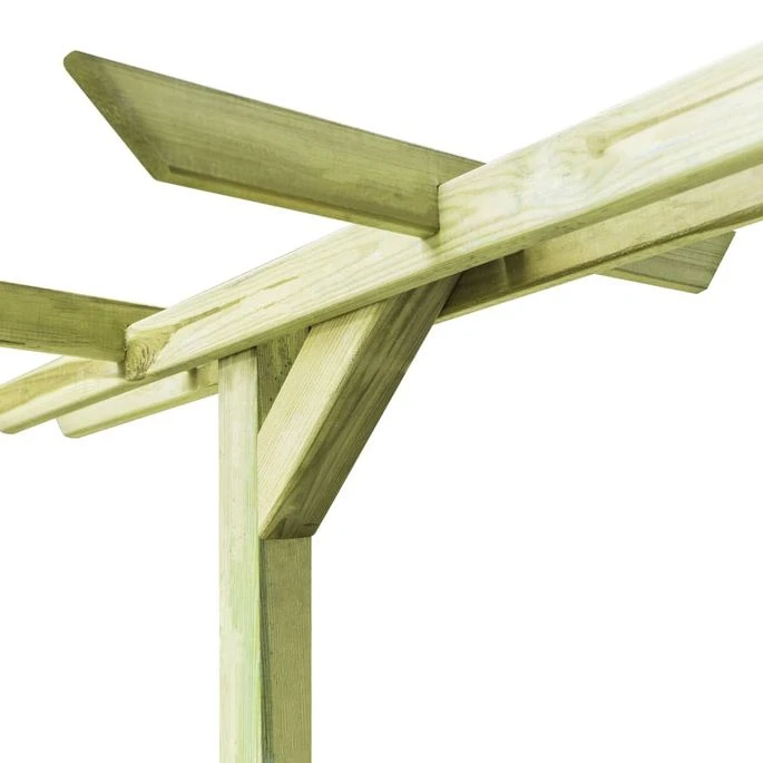 Pergola De Jardin 360 X 200 X 60 Cm Pin Imprégné 7 Pergola De Jardin 360 X 200 X 60 Cm Pin Imprégné – Image 5