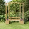 Pergola De Jardin Avec Banc Et Jardinières Bois De Pin Imprégné 2 -Mobilier De Jardin pergola de jardin avec banc et jardinieres bois de pin impregne 3666722826594 1460257