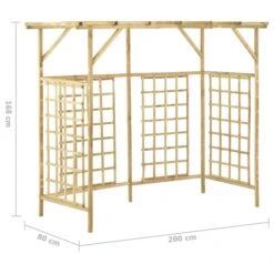 Pergola De Jardin Pour Poubelles Triples Bois De Pin Imprégné -Mobilier De Jardin pergola de jardin pour poubelles triples bois de pin impregne 3666722862912 1196000