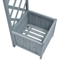 Pergola Et Pot De Fleurs Gris 180x40x205cm Bois De Sapin Massif 10 Pergola Et Pot De Fleurs Gris 180x40x205cm Bois De Sapin Massif -Mobilier De Jardin pergola et pot de fleurs gris 180x40x205cm bois de sapin massif 8719883979434 1165587