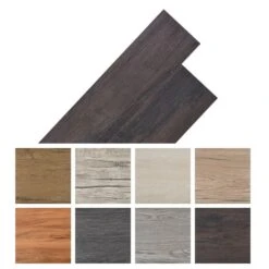 Planche De Plancher PVC Autoadhésif 5,02 M² 2 Mm Marron Foncé -Mobilier De Jardin planche de plancher pvc autoadhesif 5 02 m 2 mm marron fonce 3666722203999 1164537