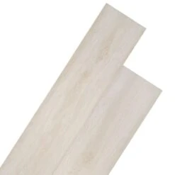 Planches De Plancher PVC 4,46 M² 3 Mm Blanc Chêne Classique