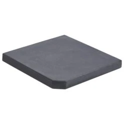 Plaque De Poids De Parasol Noir Granite Carré 25 Kg