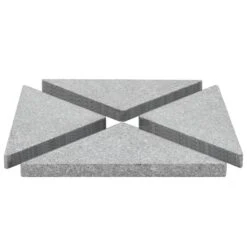 Plaques De Poids De Parasol 4 Pcs Triangulaire Granit Gris 60kg -Mobilier De Jardin plaques de poids de parasol 4 pcs triangulaire granit gris 60kg 3666722147392 1276571