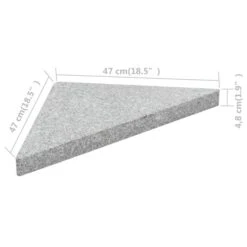 Plaques De Poids De Parasol 4 Pcs Triangulaire Granit Gris 60kg -Mobilier De Jardin plaques de poids de parasol 4 pcs triangulaire granit gris 60kg 3666722147392 1276576