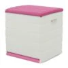 PLASTIKEN Coffre Cadenassable Avec Roulettes - 190 L - Fonctionnel Et Esthétique - Beige Et Fushia -Mobilier De Jardin plastiken coffre cadenassable avec roulettes 190 l fonctionnel et esthetique beige et fushia 8412524441153 597524