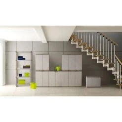 PLASTIKEN Coffre Cadenassable Avec Roulettes - 190 L - Fonctionnel Et Esthétique - Beige Et Gris Foncé -Mobilier De Jardin plastiken coffre cadenassable avec roulettes 190 l fonctionnel et esthetique beige et gris fonce 8412524446318 429865