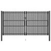 Portail De Clôture De Jardin Acier 4x2,5 M Anthracite -Mobilier De Jardin portail de cloture de jardin acier 4x2 5 m anthracite 3666722604383 1163638