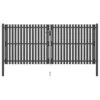 Portail De Clôture De Jardin Acier 4x2 M Anthracite 2 Portail De Clôture De Jardin Acier 4x2 M Anthracite -Mobilier De Jardin portail de cloture de jardin acier 4x2 m anthracite 3666722603867 1270394