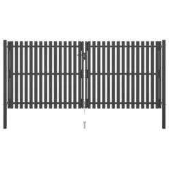 Portail De Clôture De Jardin Acier 4x2 M Anthracite