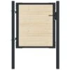 Portail De Clôture En Acier Et Bois D'épicéa 107x150 Cm -Mobilier De Jardin portail de cloture en acier et bois d epicea 107x150 cm 8720286055489 1283287