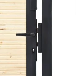 Portail De Clôture En Acier Et Bois D'épicéa 107x150 Cm -Mobilier De Jardin portail de cloture en acier et bois d epicea 107x150 cm 8720286055489 1283290