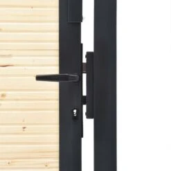 Portail De Clôture En Acier Et Bois D'épicéa 310x125 Cm -Mobilier De Jardin portail de cloture en acier et bois d epicea 310x125 cm 8720286055533 1206989