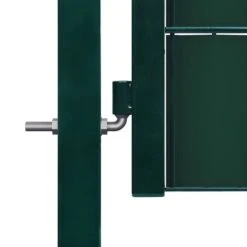 Portail De Clôture PVC Et Acier 100x204 Cm Vert -Mobilier De Jardin portail de cloture pvc et acier 100x204 cm vert 3666722204781 1163518