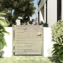 Portail De Jardin 100x100 Cm Acier Inoxydable