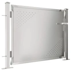 Portail De Jardin 100x75 Cm Acier Inoxydable 4 -Mobilier De Jardin portail de jardin 100x75 cm acier inoxydable 3666722128162 1337438