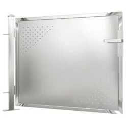 Portail De Jardin 100x75 Cm Acier Inoxydable 4 -Mobilier De Jardin portail de jardin 100x75 cm acier inoxydable 3666722128162 1337439