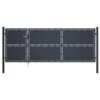 Portail De Jardin Acier 350 X 125 Cm Anthracite