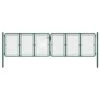 Portail De Jardin Acier 400 X 125 Cm Vert
