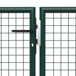 Portail De Jardin Acier 400 X 125 Cm Vert 2 10 Portail De Jardin Acier 400 X 125 Cm Vert 2 -Mobilier De Jardin portail de jardin acier 400 x 125 cm vert 3666722200776 1168326