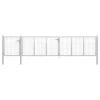 Portail De Jardin Acier 500 X 100 Cm Argenté -Mobilier De Jardin portail de jardin acier 500 x 100 cm argente 3666722922326 1168533