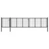 Portail De Jardin Acier 500 X 75 Cm Anthracite