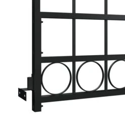 Portail De Jardin Avec Dessus Arqué Acier 89x200 Cm Noir -Mobilier De Jardin portail de jardin avec dessus arque acier 89x200 cm noir 3666722204736 1163570