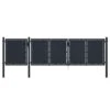 Portail De Jardin Métal 4x1,25 M Anthracite