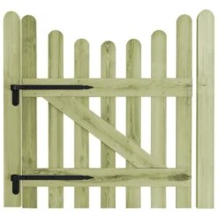 Portail De Jardin Pin Imprégné 100 X 120 Cm -Mobilier De Jardin portail de jardin pin impregne 100 x 120 cm 8718475716853 1217730