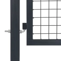 Portillon Avec Poteaux Acier 350 X 120 Cm Anthracite -Mobilier De Jardin portillon avec poteaux acier 350 x 120 cm anthracite 3666722200677 1168790