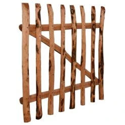 Portillon De Clôture Bois De Noisetier Imprégné 100 X 90 Cm -Mobilier De Jardin portillon de cloture bois de noisetier impregne 100 x 90 cm 3666722191395 1192909