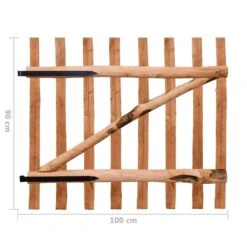 Portillon De Clôture Bois De Noisetier Imprégné 100 X 90 Cm -Mobilier De Jardin portillon de cloture bois de noisetier impregne 100 x 90 cm 3666722191395 1192912