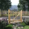 Portillon De Clôture Simple Bois De Noisetier 100 X 100 Cm -Mobilier De Jardin portillon de cloture simple bois de noisetier 100 x 100 cm 3666722175814 1222544