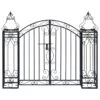 Portillon Ornemental De Jardin Fer Forgé 122x20,5x100 Cm -Mobilier De Jardin portillon ornemental de jardin fer forge 122x20 5x100 cm 3666722178655 1219403