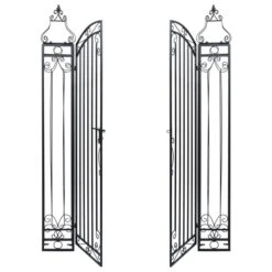 Portillon Ornemental De Jardin Fer Forgé 122x20,5x160 Cm -Mobilier De Jardin portillon ornemental de jardin fer forge 122x20 5x160 cm 3666722178648 1219411