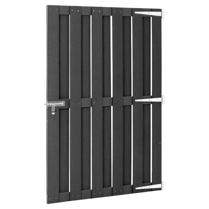 Portillon WPC 100x150 Cm Gris 5 Portillon WPC 100x150 Cm Gris – Image 3