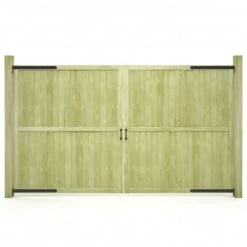 Portillons De Jardin 2 Pcs Bois De Pin Imprégné 300x175 Cm