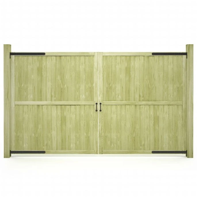Portillons De Jardin 2 Pcs Bois De Pin Imprégné 300x175 Cm 3 Portillons De Jardin 2 Pcs Bois De Pin Imprégné 300x175 Cm