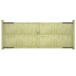 Portillons De Jardin 2 Pcs Bois De Pin Imprégné 400x150 Cm