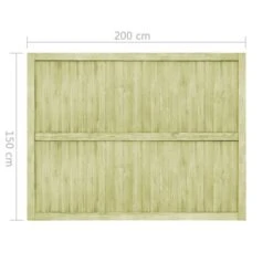 Portillons De Jardin 2 Pcs Bois De Pin Imprégné 400x150 Cm -Mobilier De Jardin portillons de jardin 2 pcs bois de pin impregne 400x150 cm 8718475711056 1303204